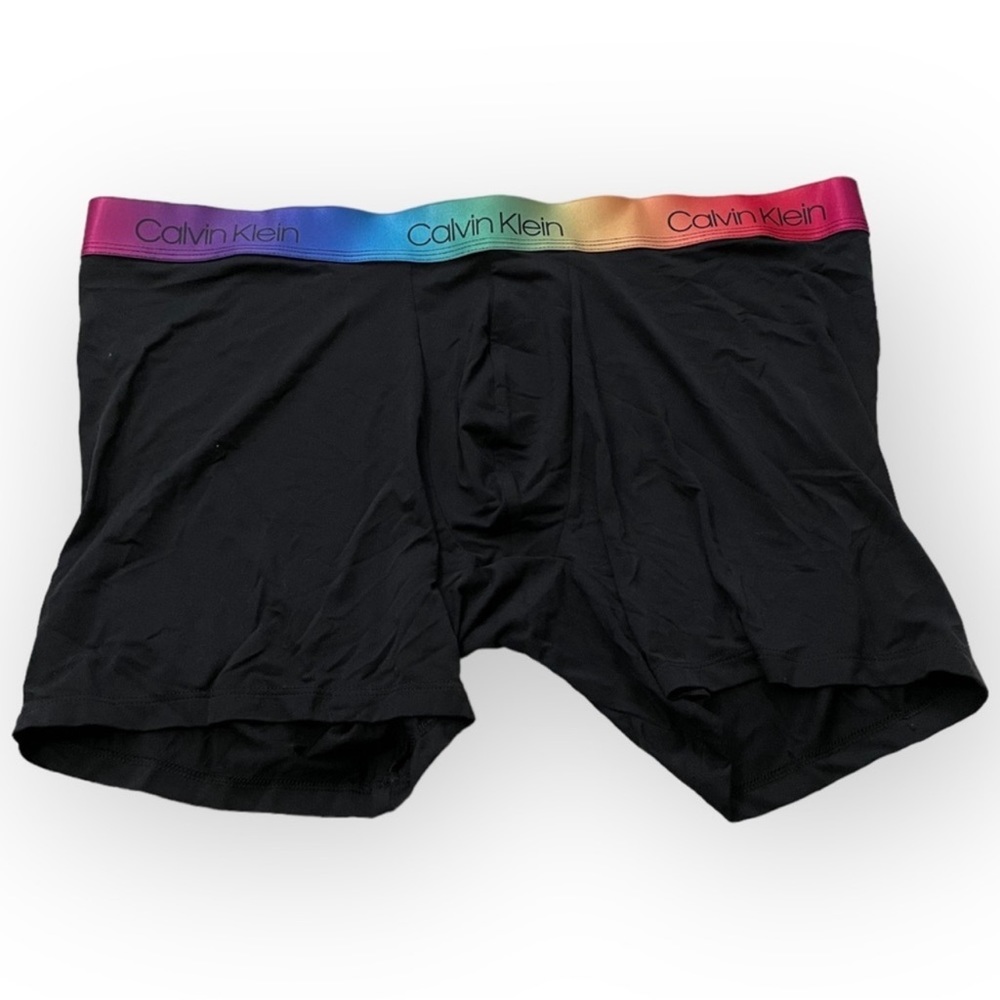 Calvin Klein 'Pride Edit' Boxer Brief - Black with Rainbow 0618